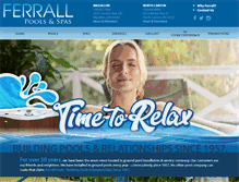 Tablet Screenshot of ferrallpools.com